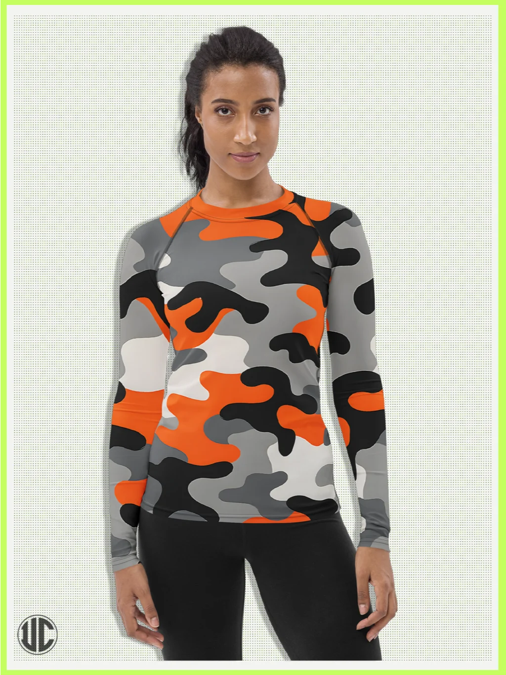 Riot – Urban Camo Women’s Rash Guard product image (6)