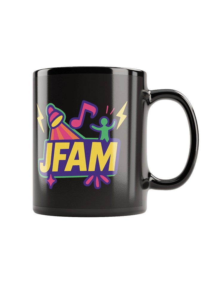 JFAM Vibrant Logo Black Mug product image (2)