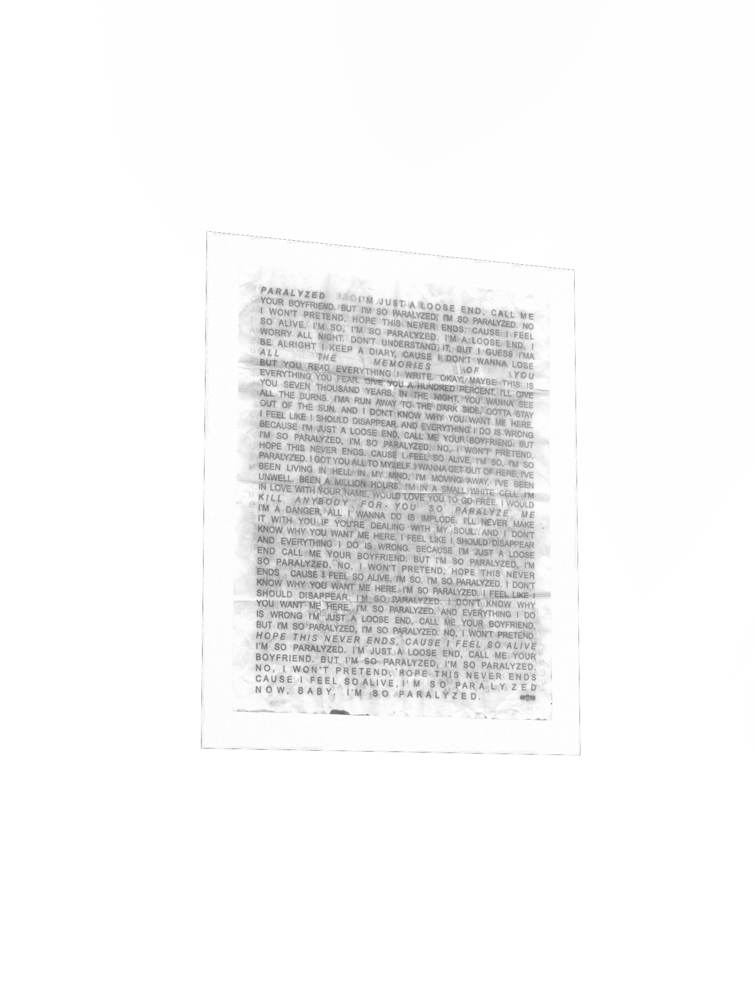PARALYZED XEROX POSTER product image (9)