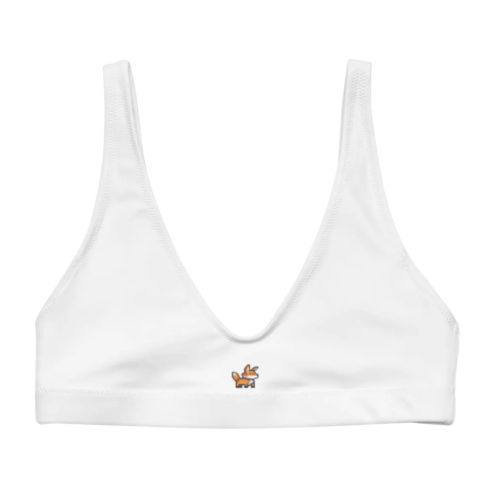 Pixel Fox All-Over Bikini Top product image (1)