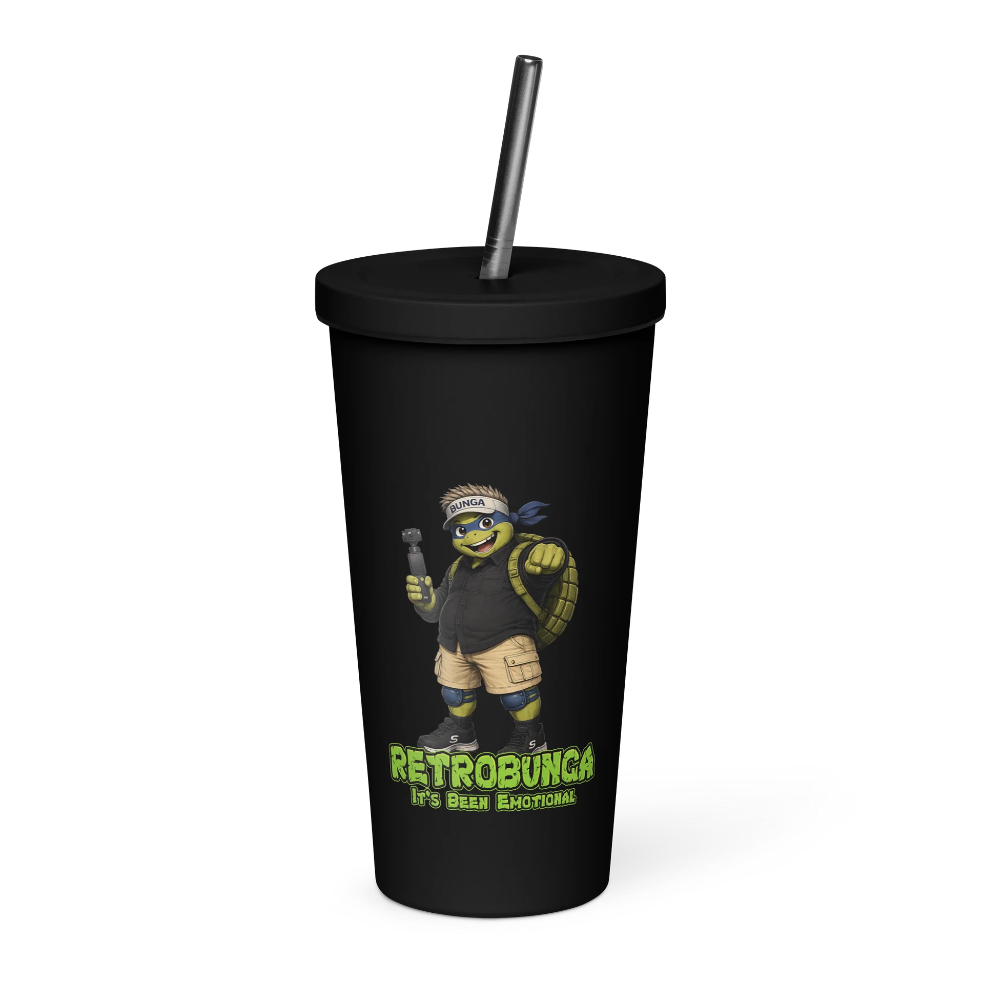RETROBUNGA Insulated Tumbler with a Straw product image (1)