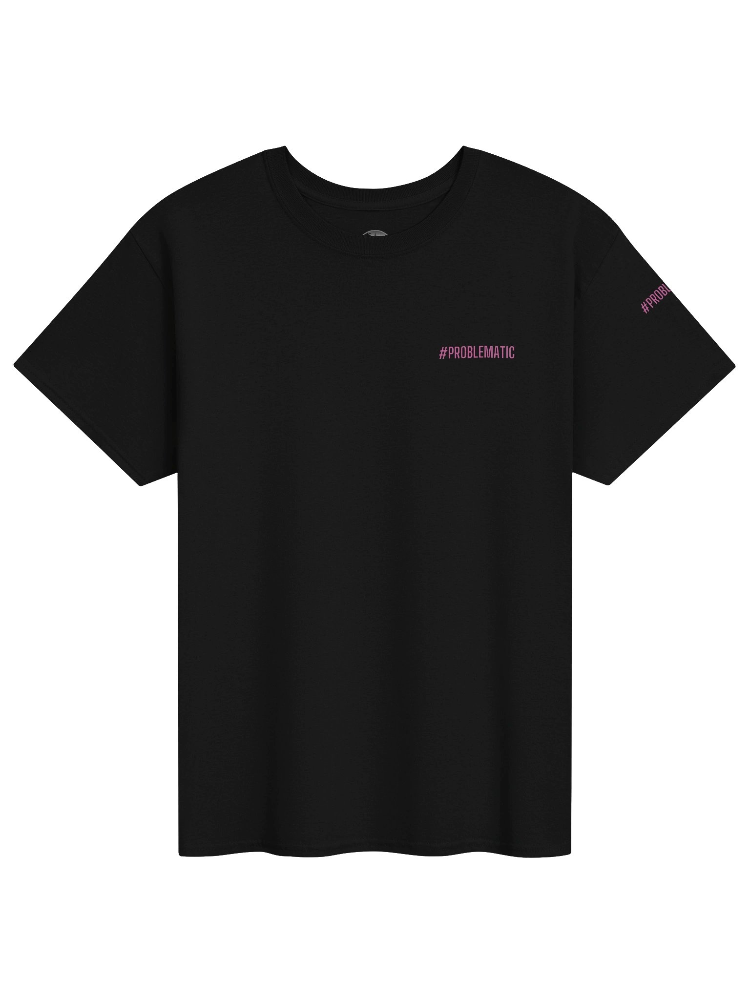 '#PROBLEMATIC' Pink-on-Black Graphic Tee product image (1)