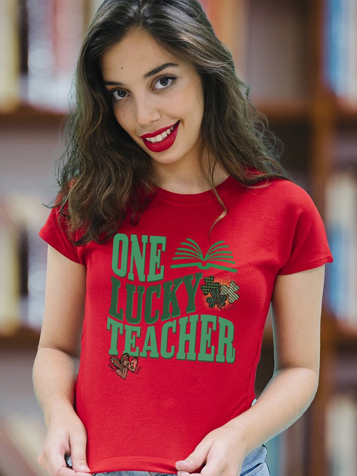 One Lucky Teacher Happy St. Patrick's Day St Paddy Shamrock T-Shirt product image (1)
