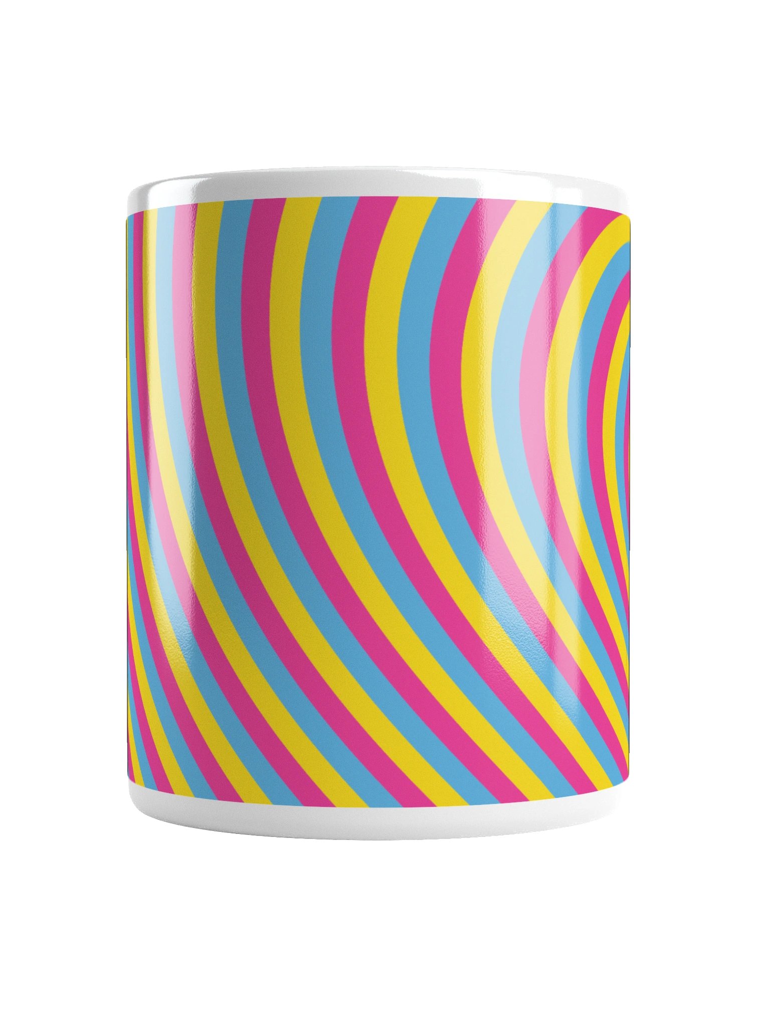 Pansexual Pride Hearts Mug (Left-handed) product image (6)