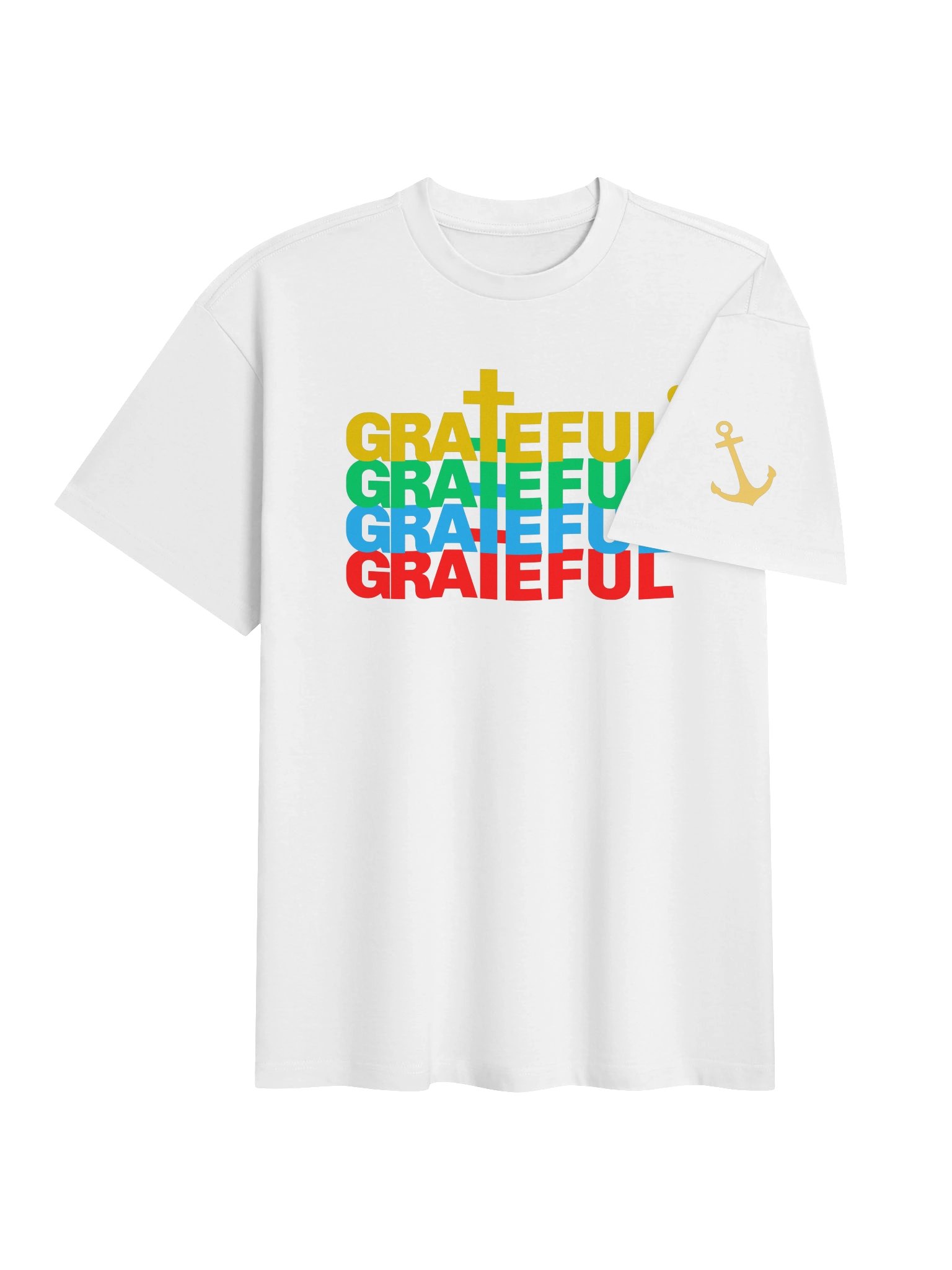 Grateful Boxy Tee (White) product image (4)