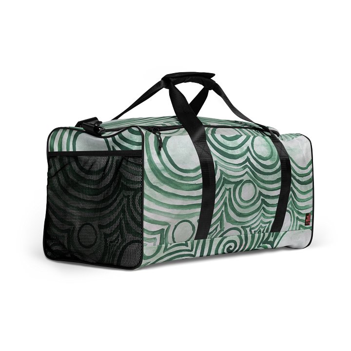 "Green Swirl" Duffel Bag product image (2)
