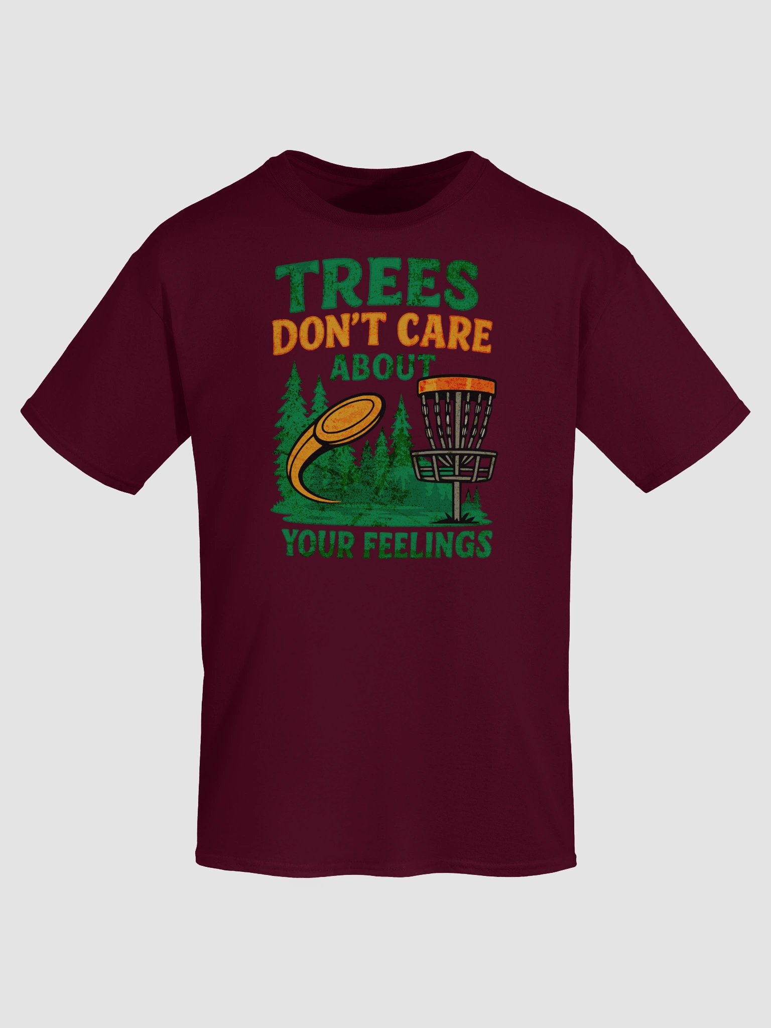 Trees Don’t Care Tee – Disc Golf Truth Bomb product image (7)