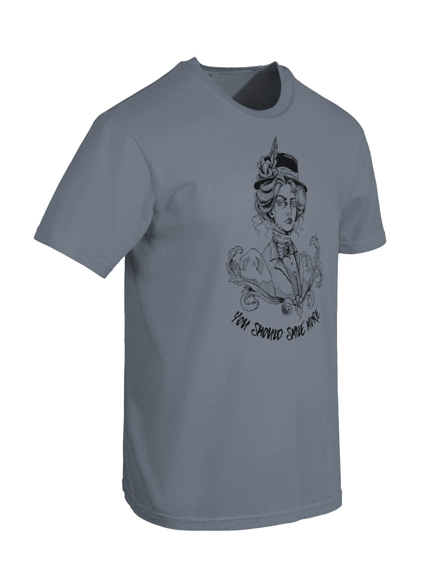 "SMILE MORE" Comfort Color T-Shirt (Design #2) product image (4)