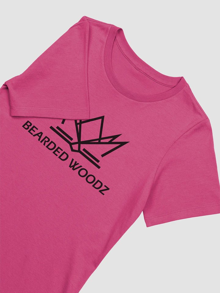 Women's Bearded Woodz Relaxed-fit T-Shirt (Black Embroidery) product image (2)
