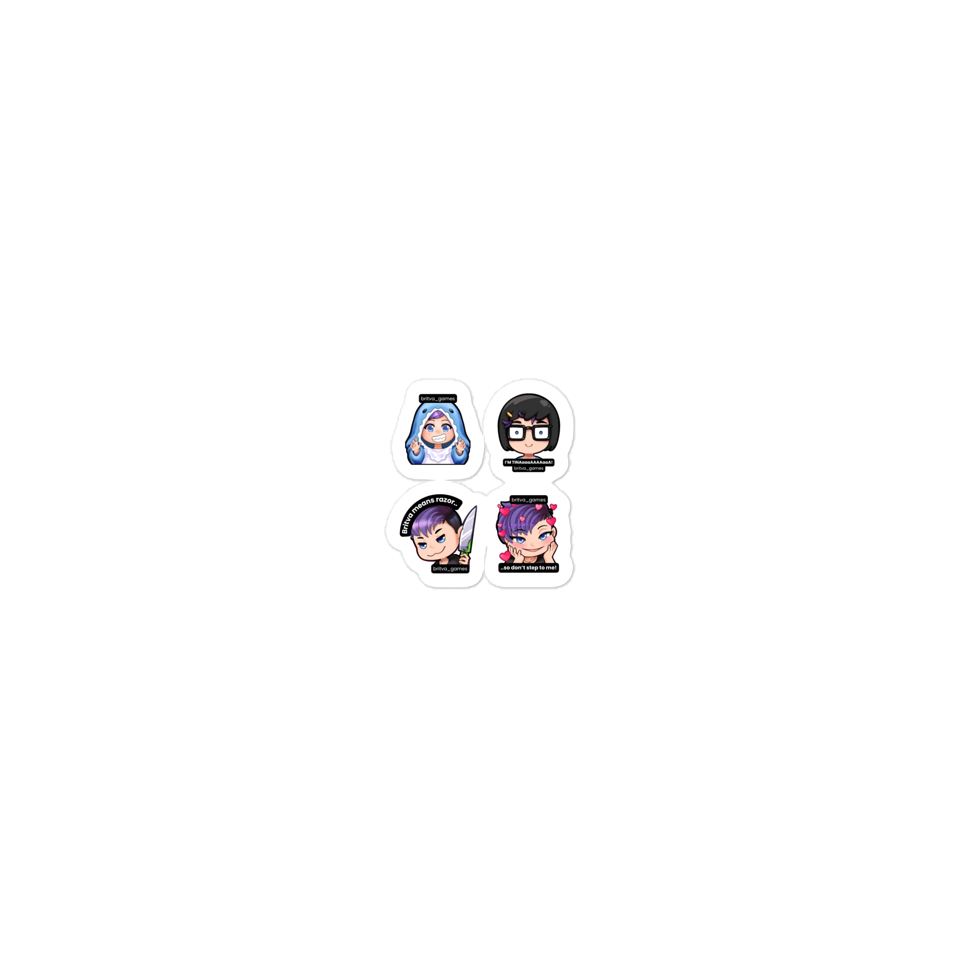 Britva Emote Sticker Sheet product image (2)