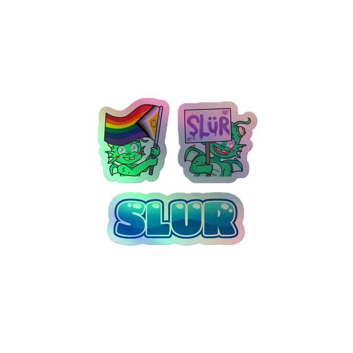 Holographic Pride Stickers product image (1)