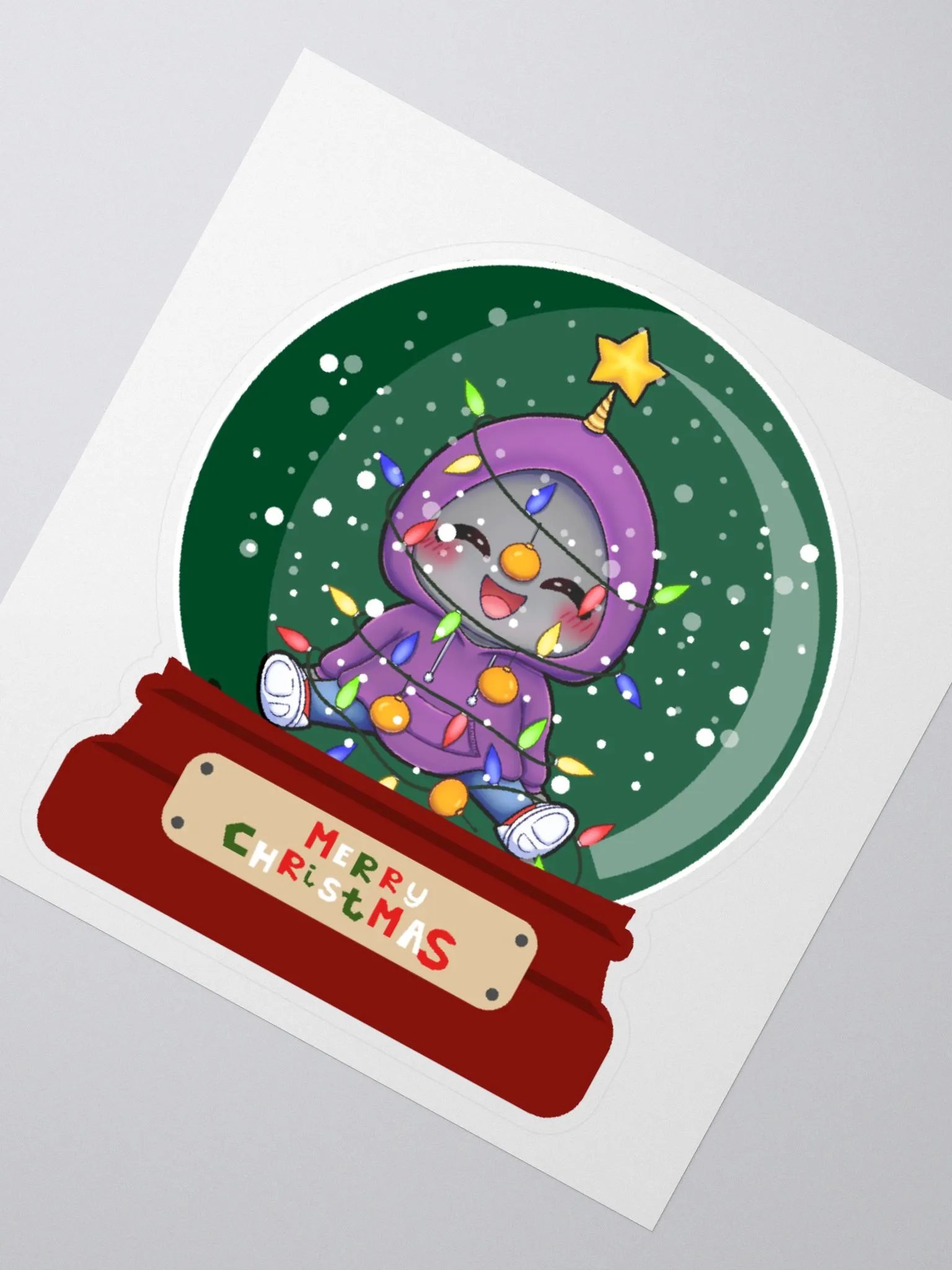 eabChristmas Snowglobe Sticker product image (4)