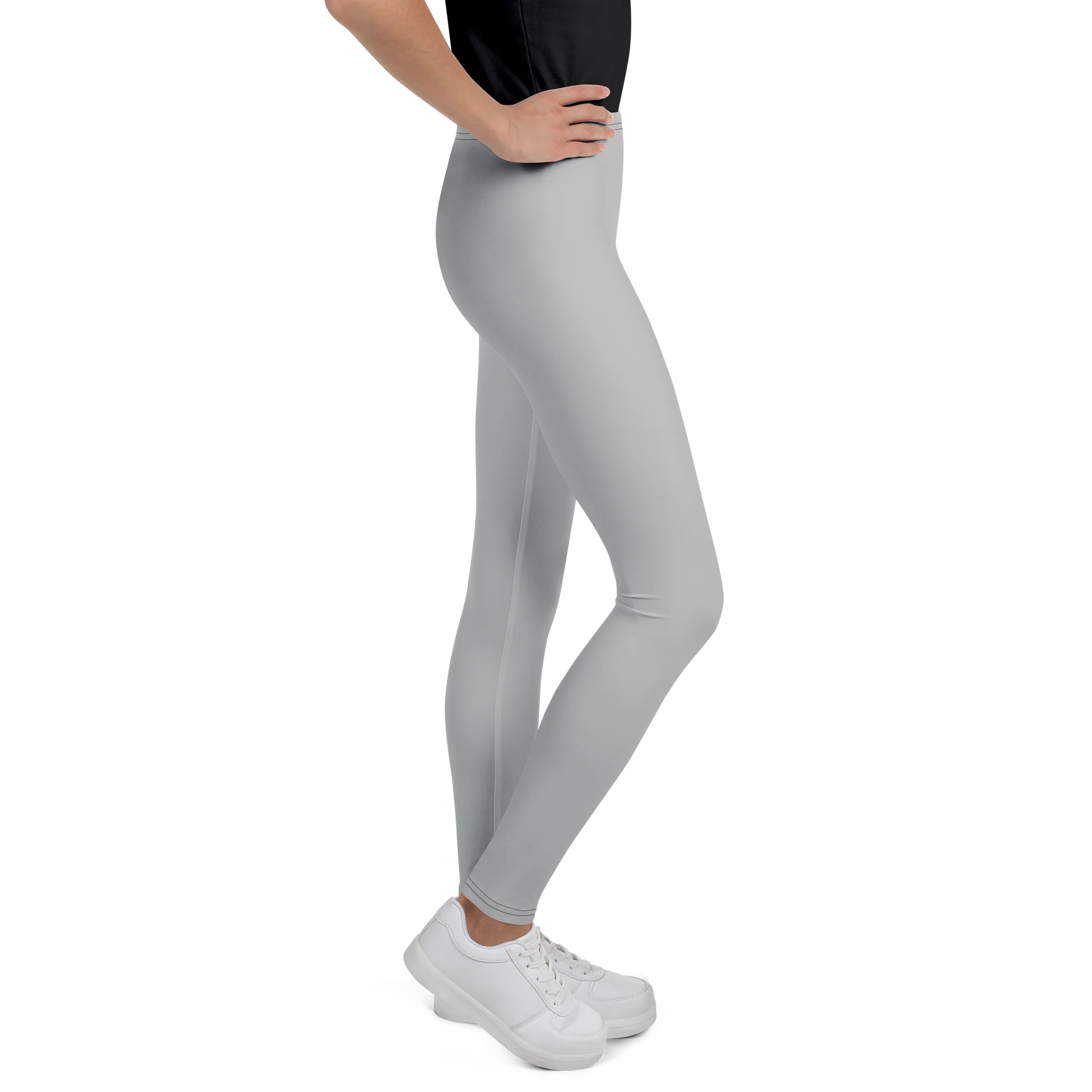 Light Gray Youth Leggings product image (5)