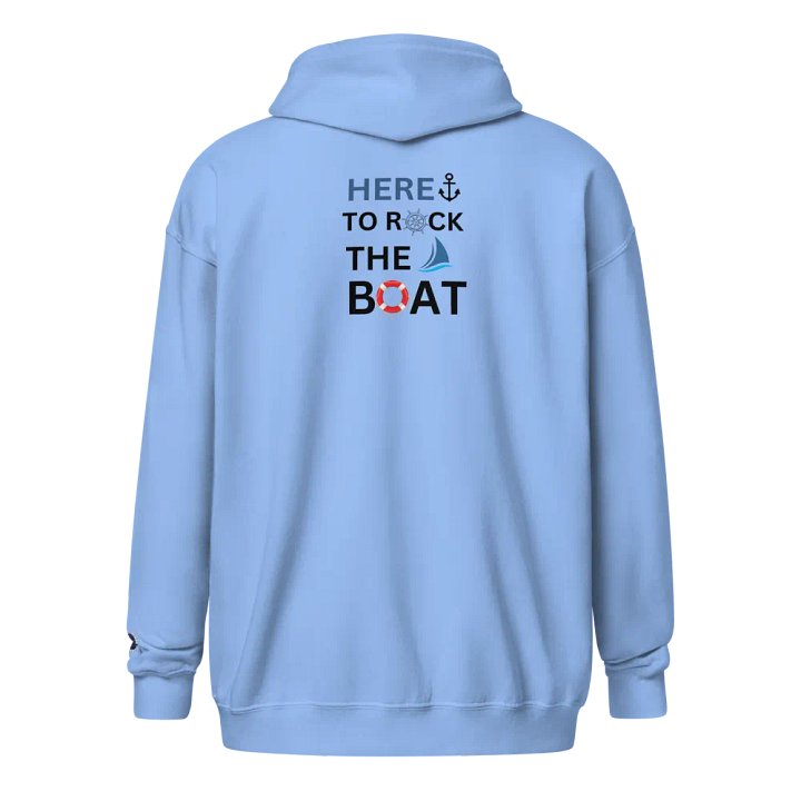 Here to Rock the Boat Zip Hoodie product image (4)