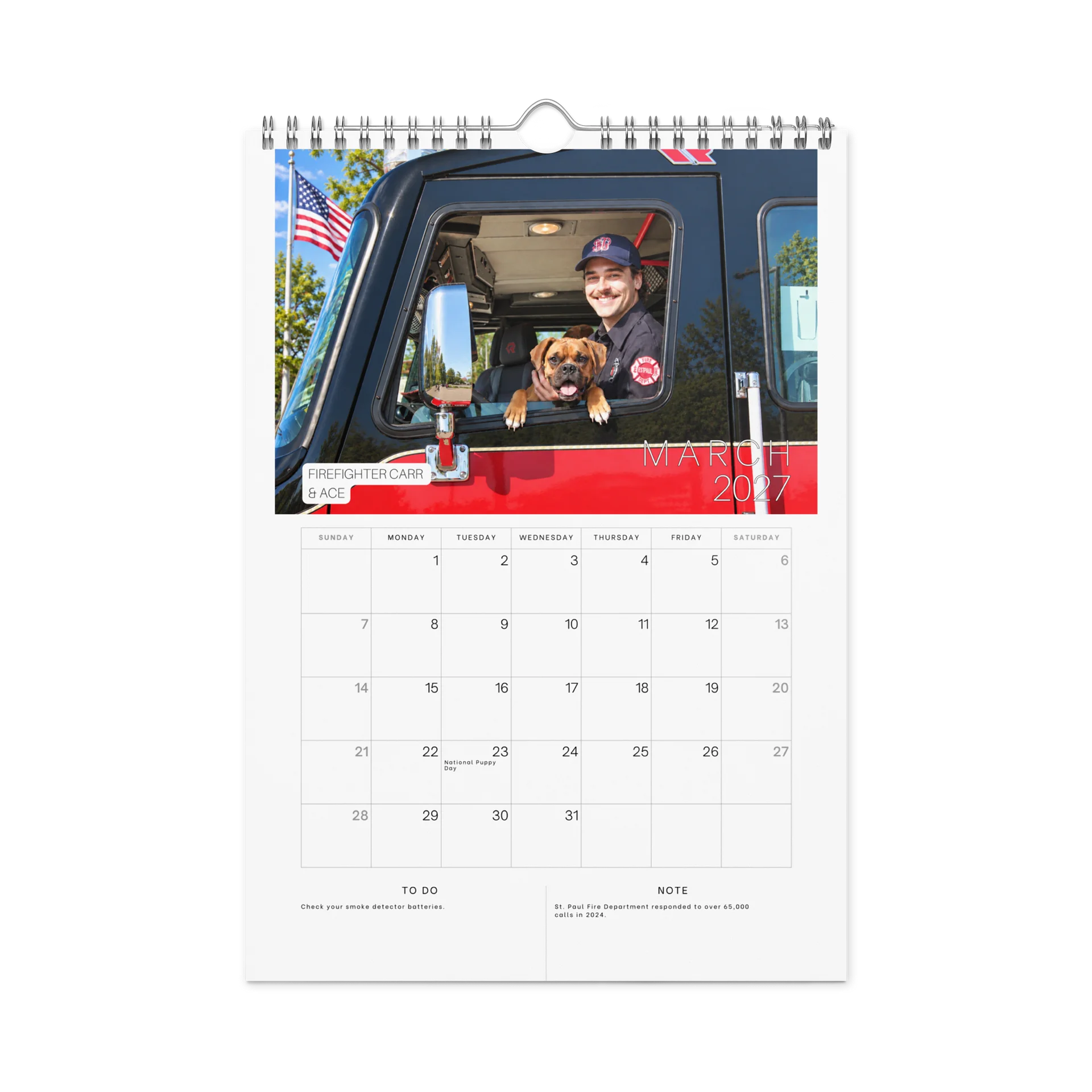 2027 Boxers & Firefighters Calendar product image (3)
