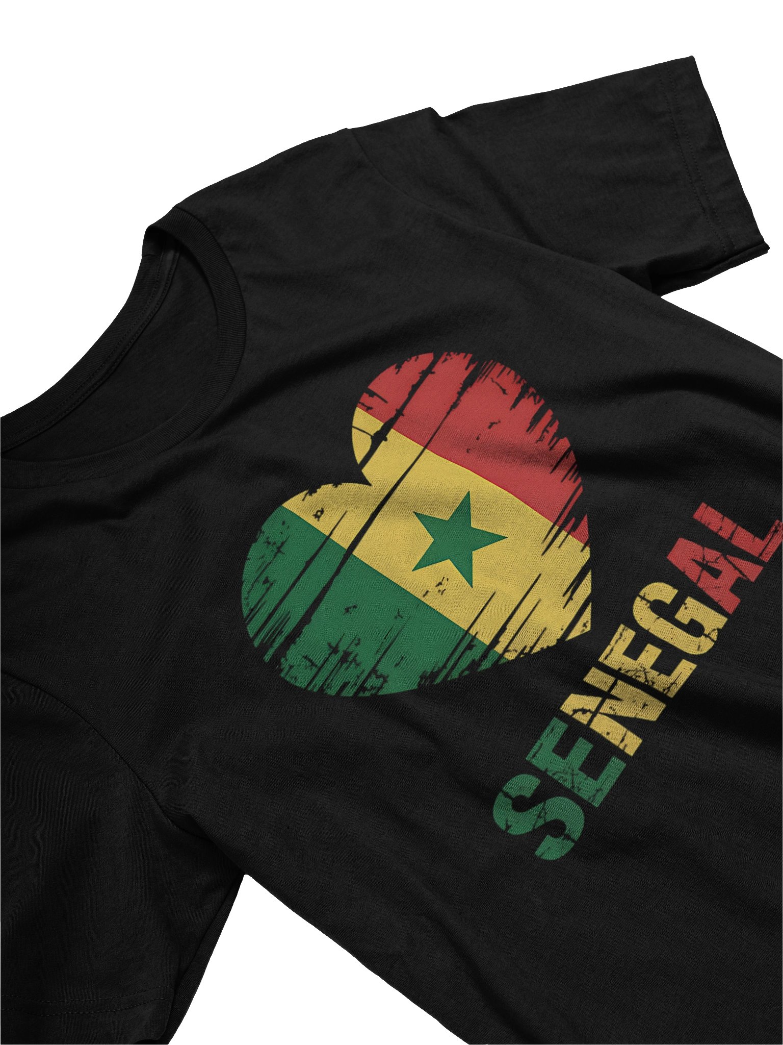 Senegal Flag Senegal Love Heart Senegalese Flag Supersoft T-shirt product image (3)