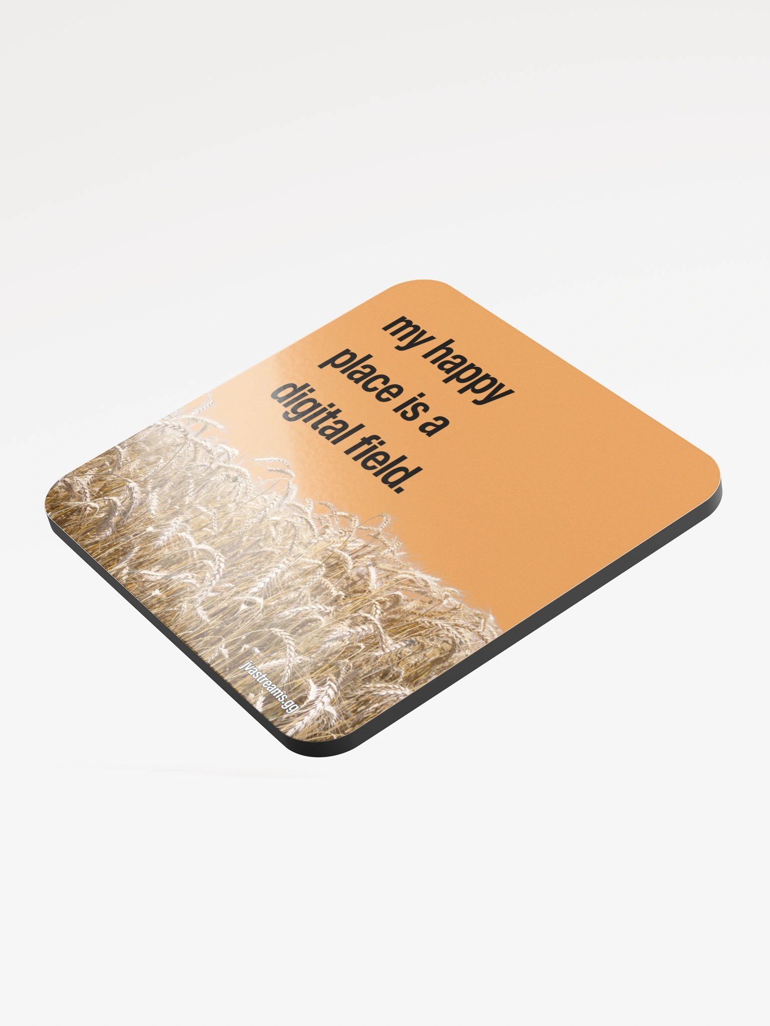 Happy Place Glossed Cork Coaster product image (3)