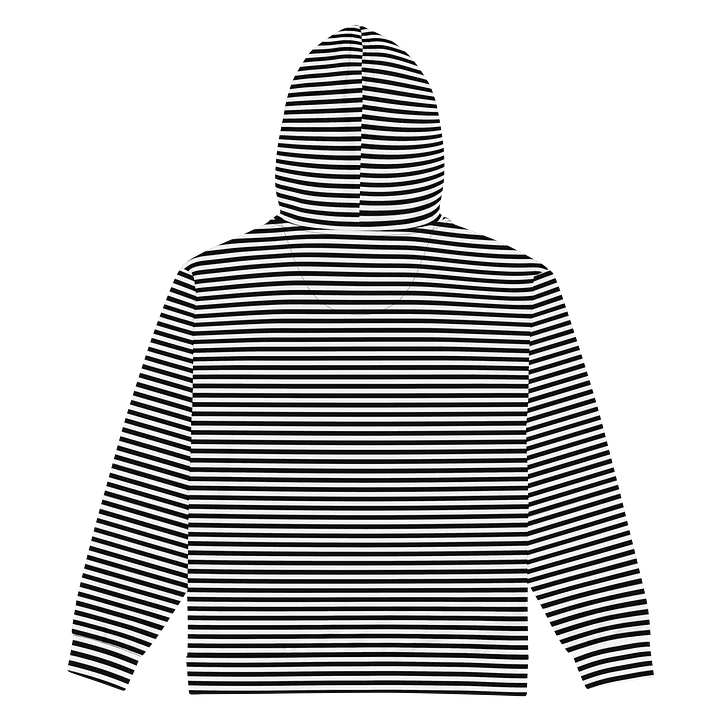 Blaque and White Stripped Hoodie product image (2)