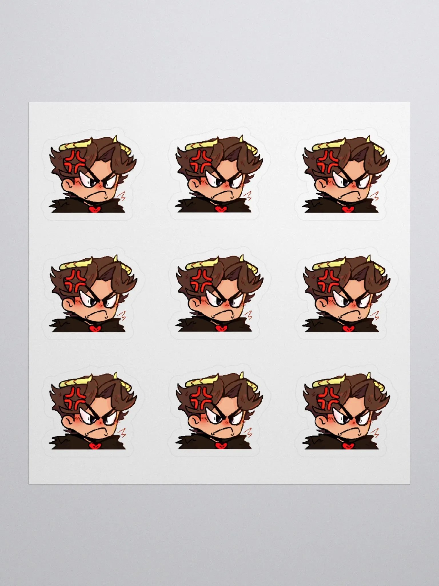 Nukeri Emote Sticker Set - 9x Angry product image (3)