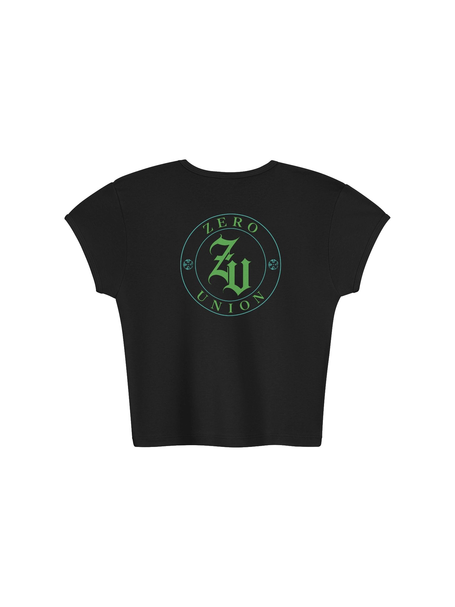 Neon Graves Womens Baby Crop Top Tee product image (2)
