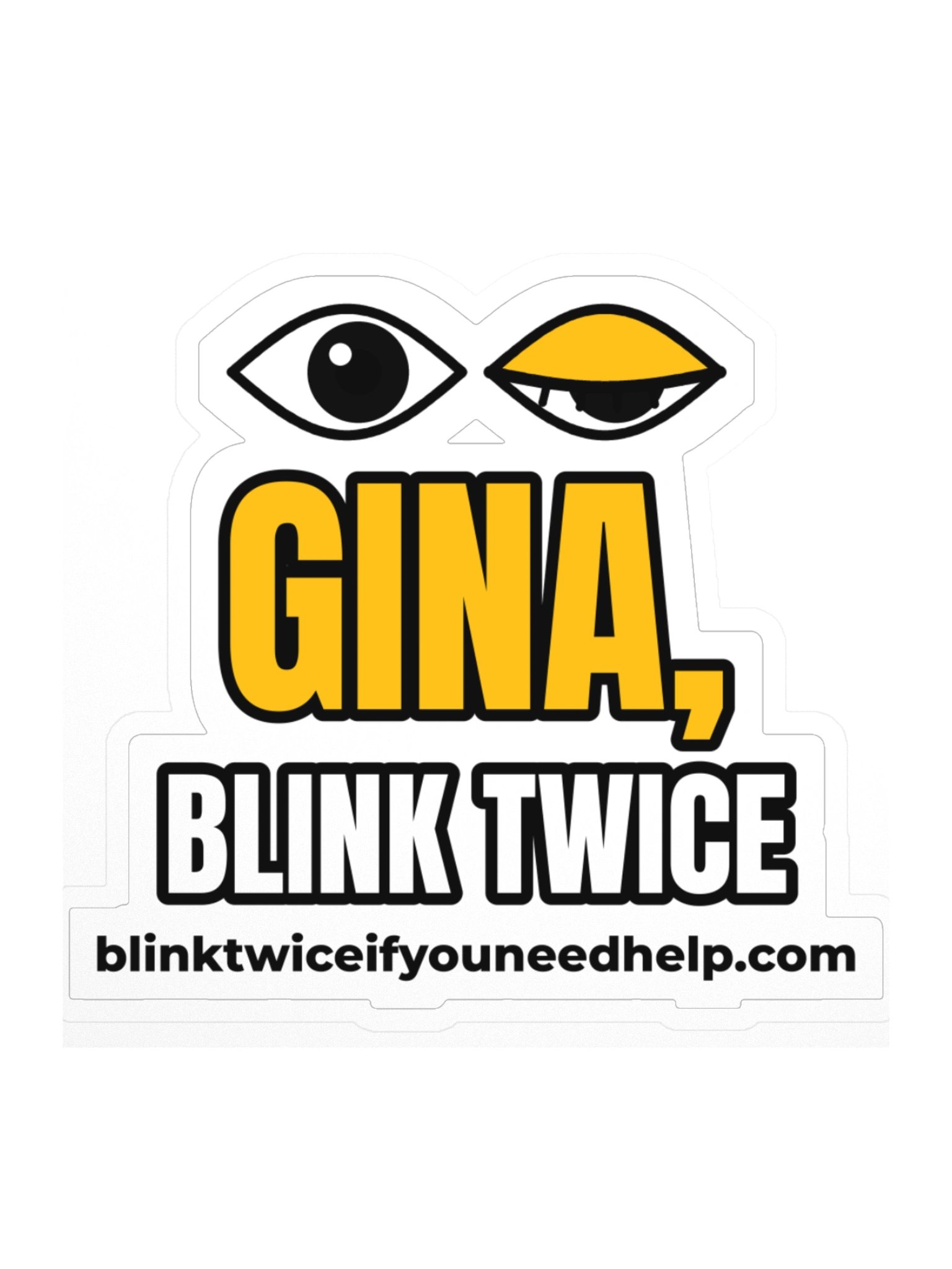 Gina, Blink Twice Sticker product image (1)