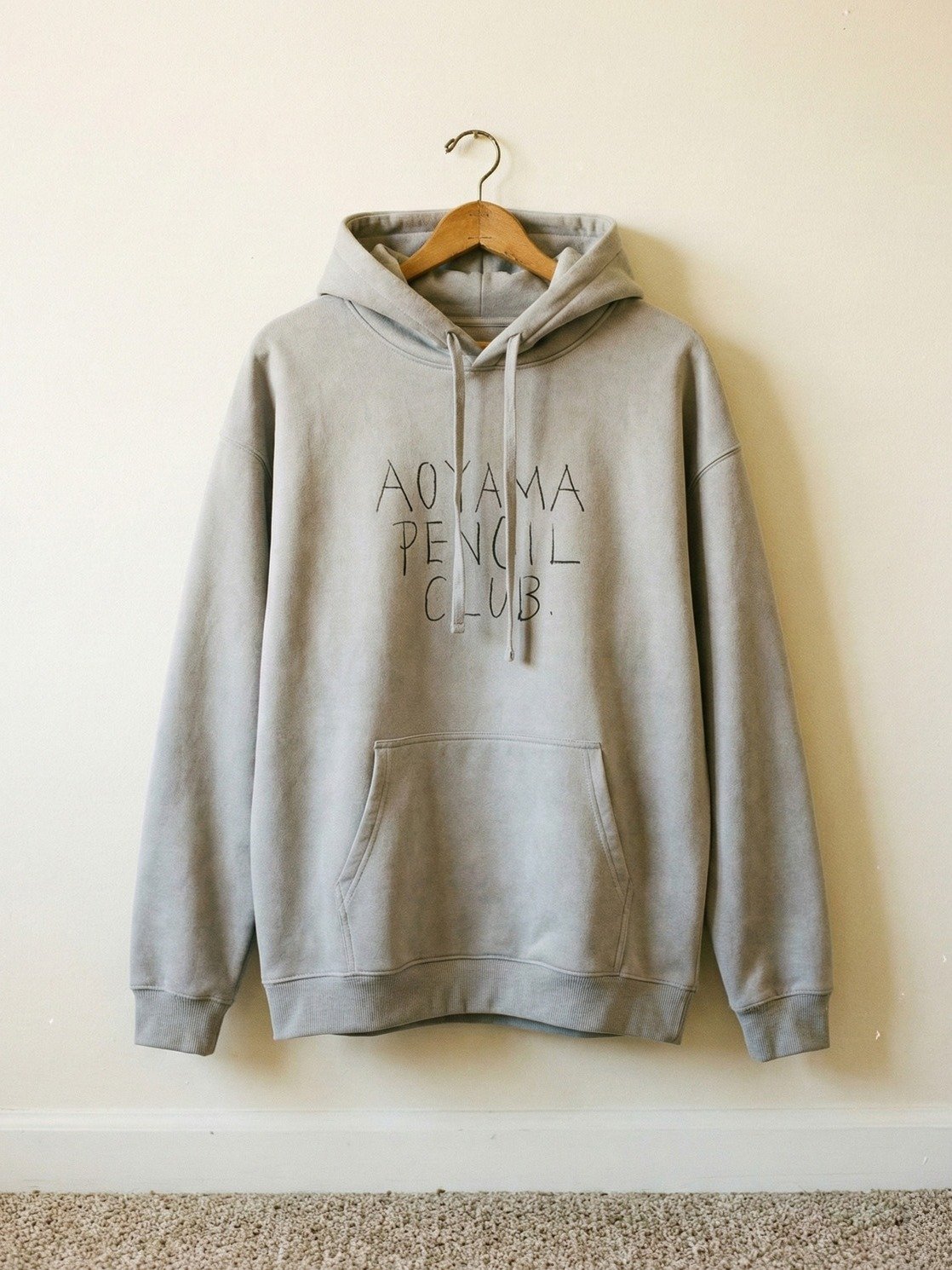Unisex Relaxed Organic Hoodie, Signature Black Calligraphy product image (2)