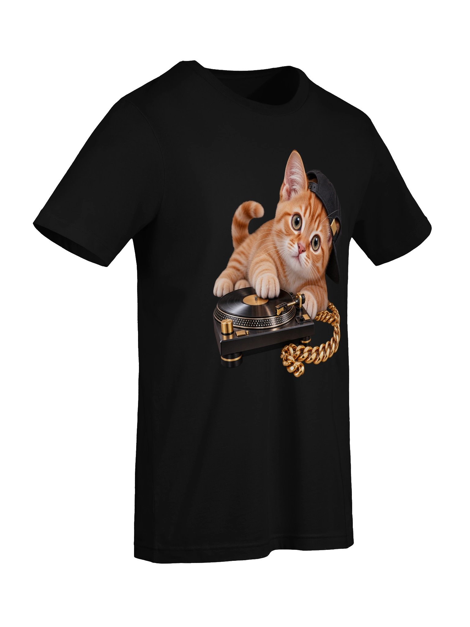 Hip Hop Orange Tabby Kitten – 11 Color Unisex Tee product image (69)