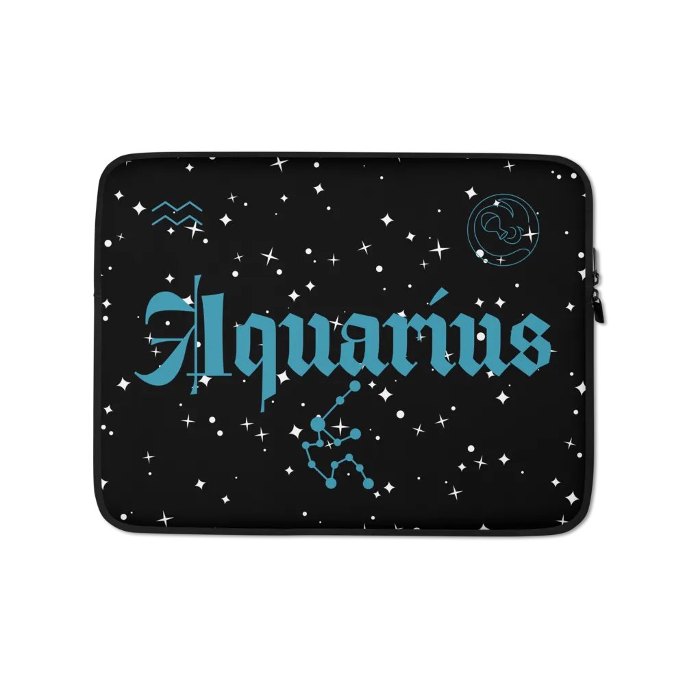 Starry Aquarius Laptop Sleeve product image (1)