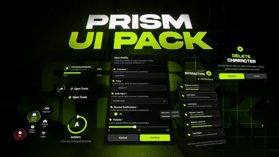 FiveM UI Pack | Complete Interaction Library [ QB / ESX / QBOX ] | V ...