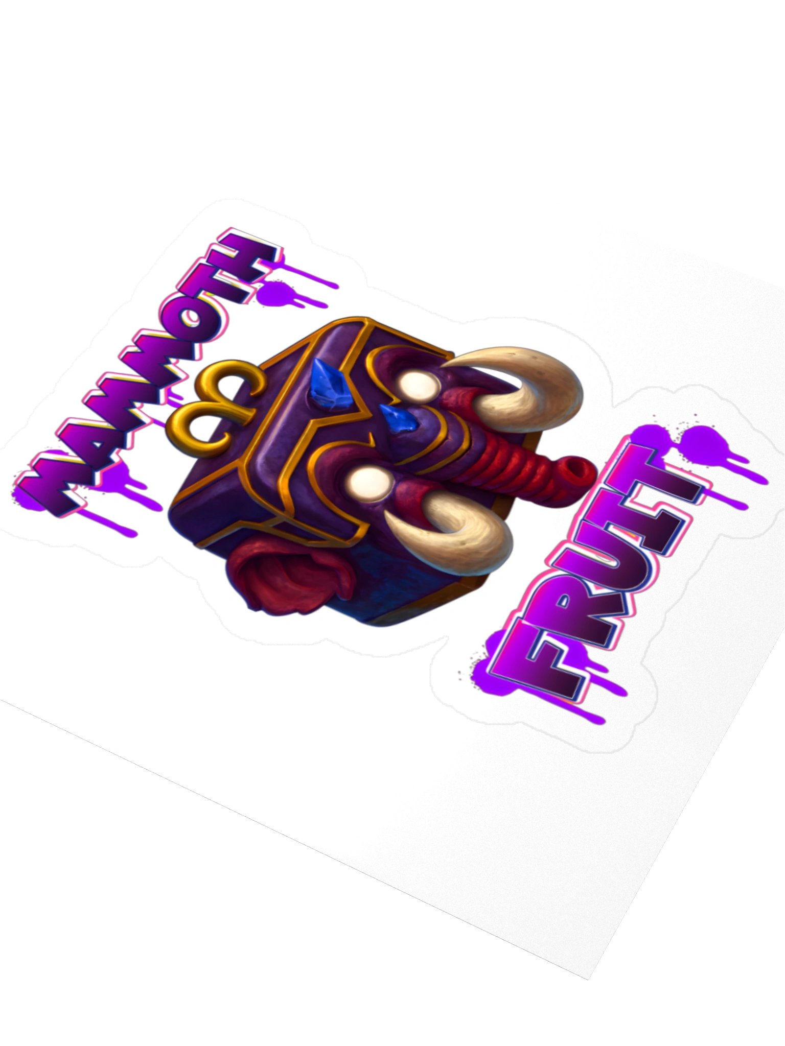 Mammoth Fruit Sticker 3x3" Blox Fruits Gamer Gift For Kids product image (3)