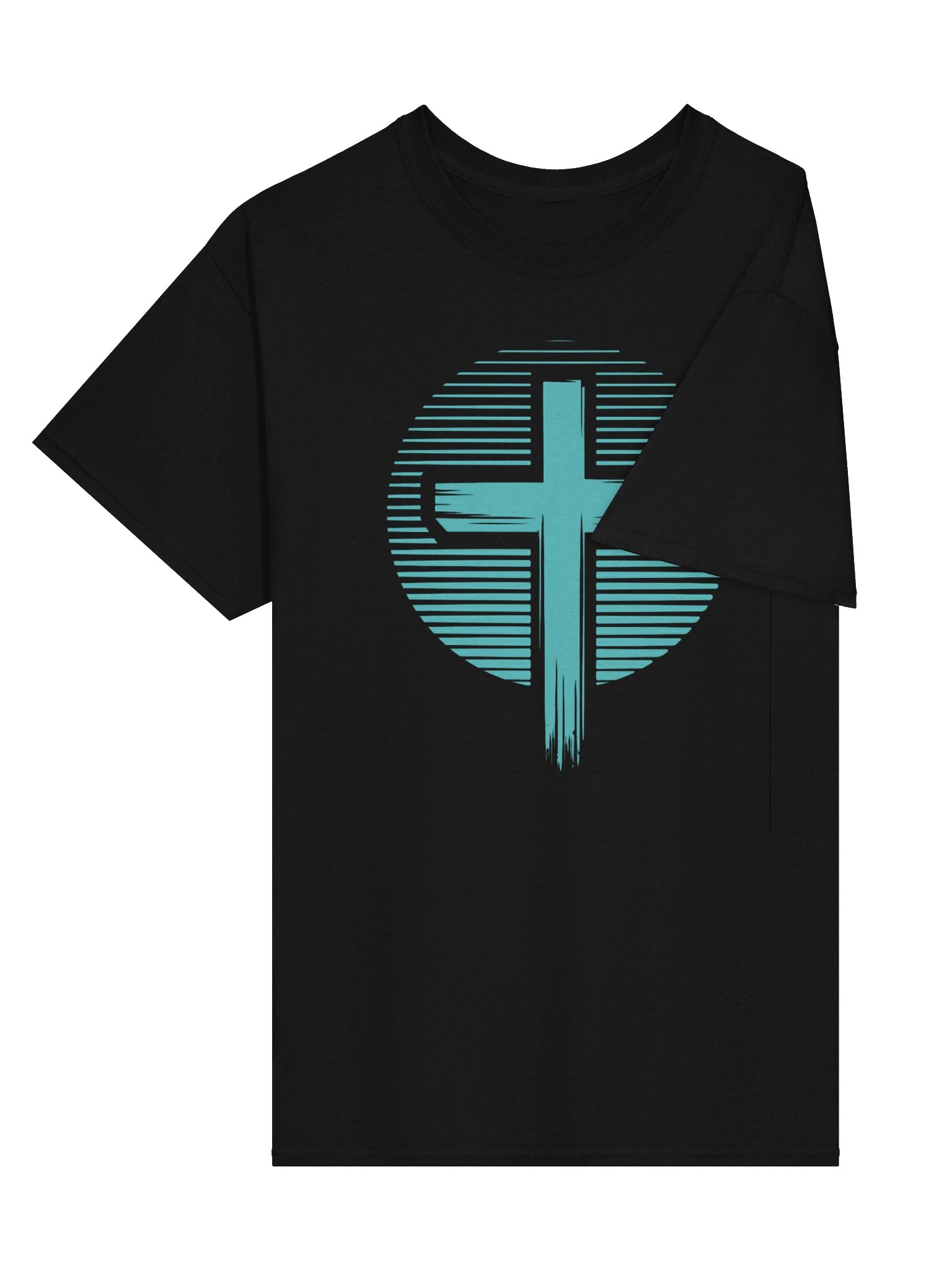 Circle Cross Teal TShirt product image (3)