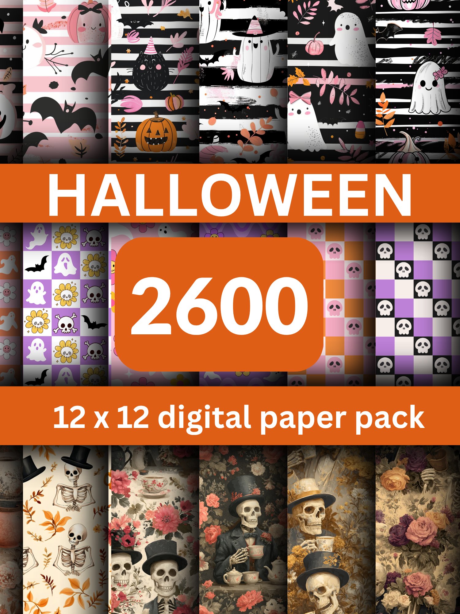 Halloween Digital Paper Bundle product image (2)