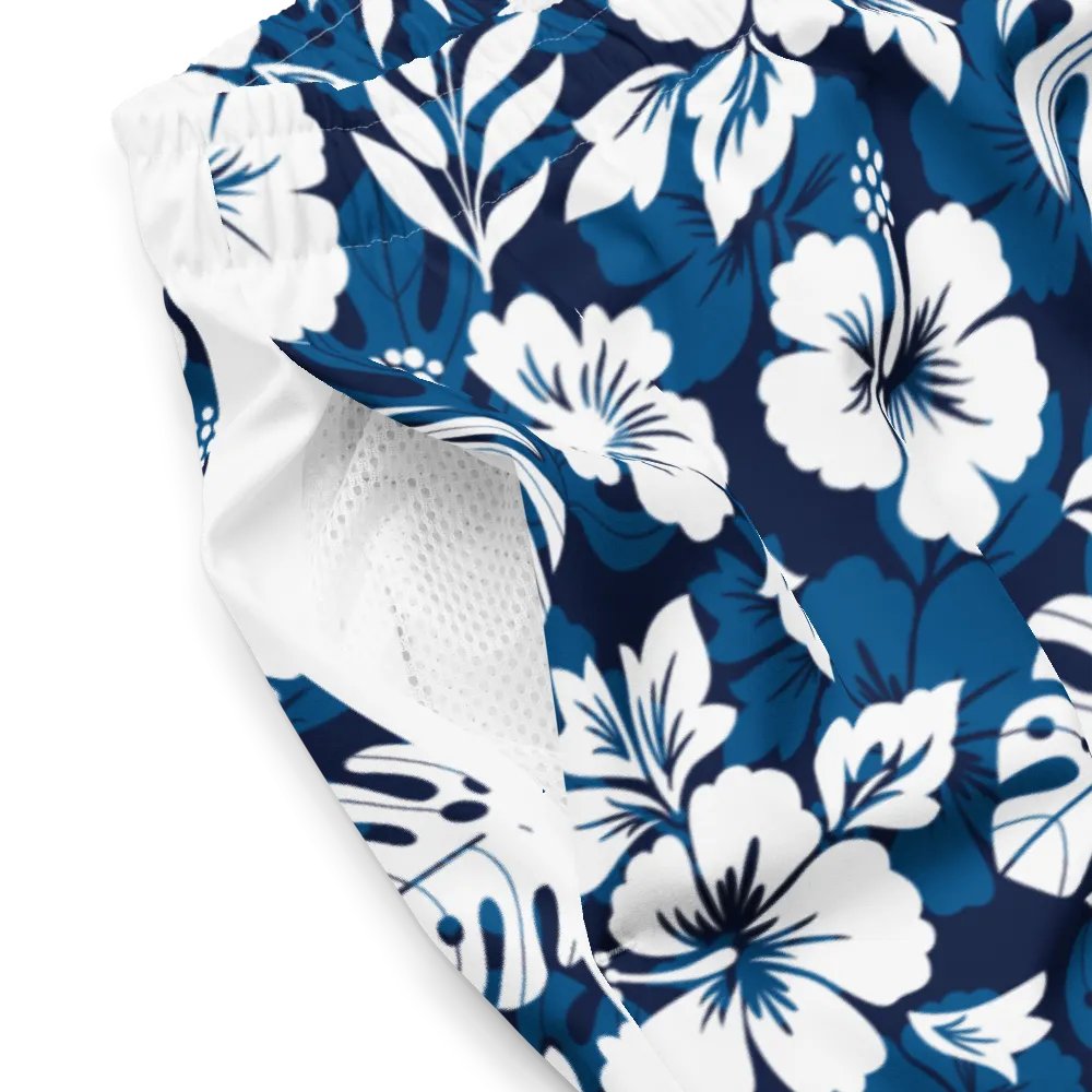 Hawaiian Tropical Hibiscus Flower Swimming Trunks product image (2)