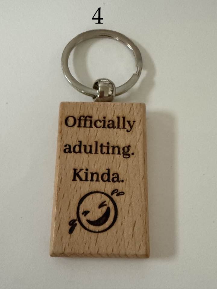 Milestone Birthday Wooden Engraved Keychains | Age 21–70 | Handmade Gift for Him or Her (1) product image (4)