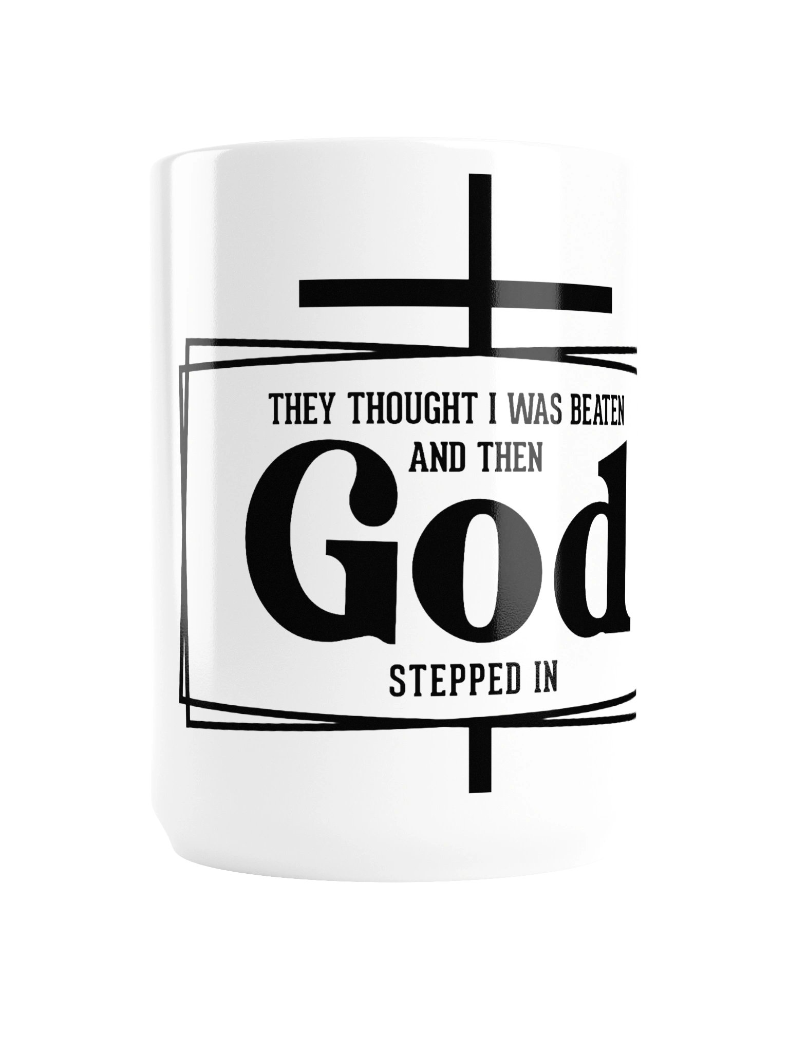 CBF - GOD STEPPED IN WHITE MUG product image (1)