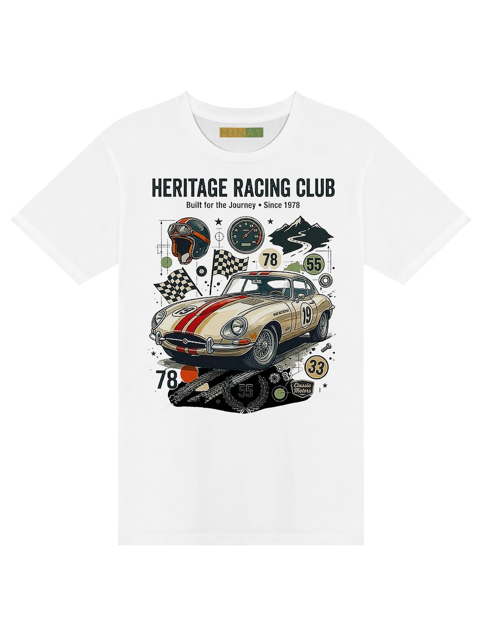 Heritage Racing Club Graphic Tee | Vintage Motorsport Streetwear product image (1)