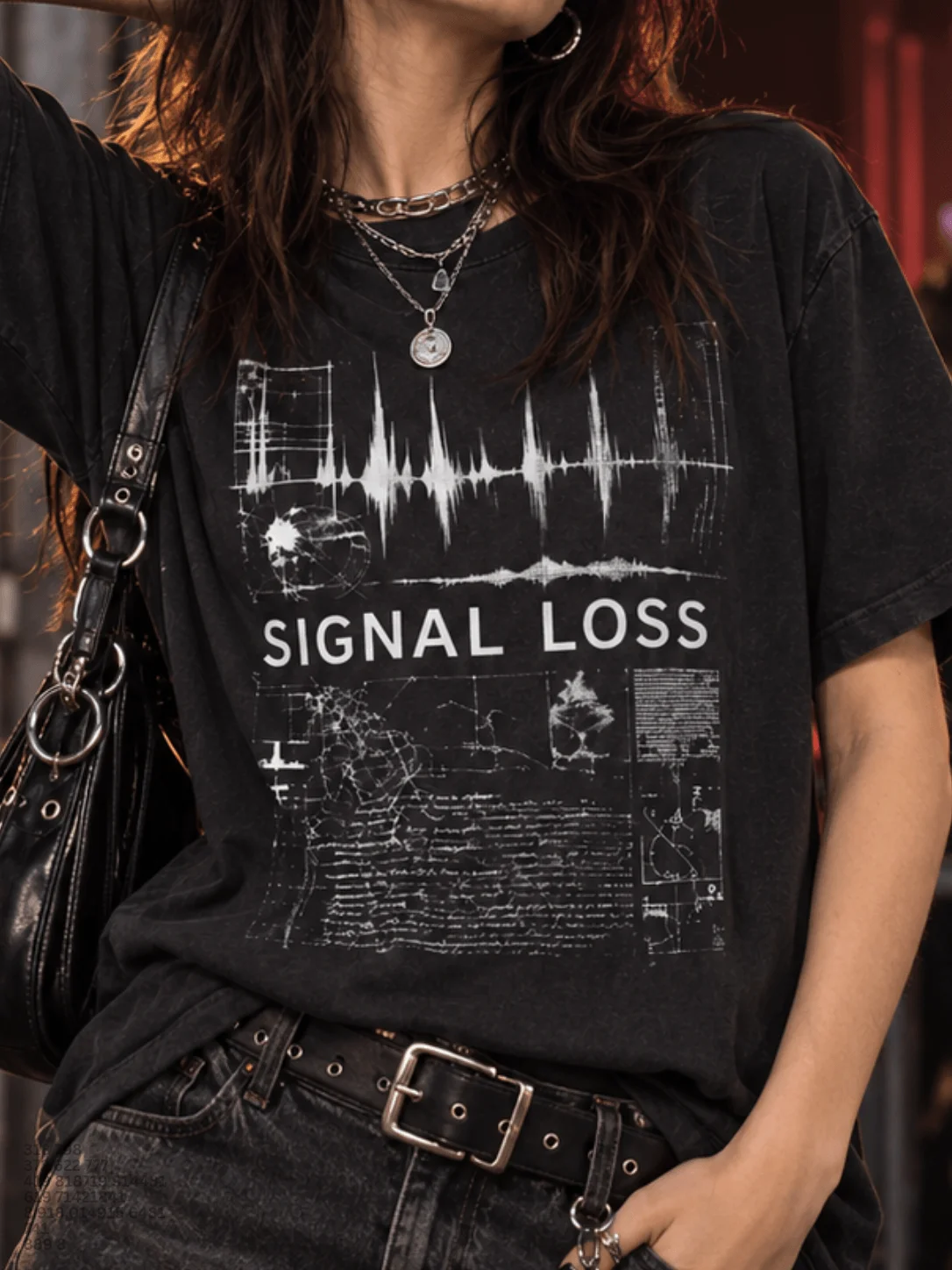 Signal Loss Graphic Tee | Alternative Concert T-Shirt product image (1)