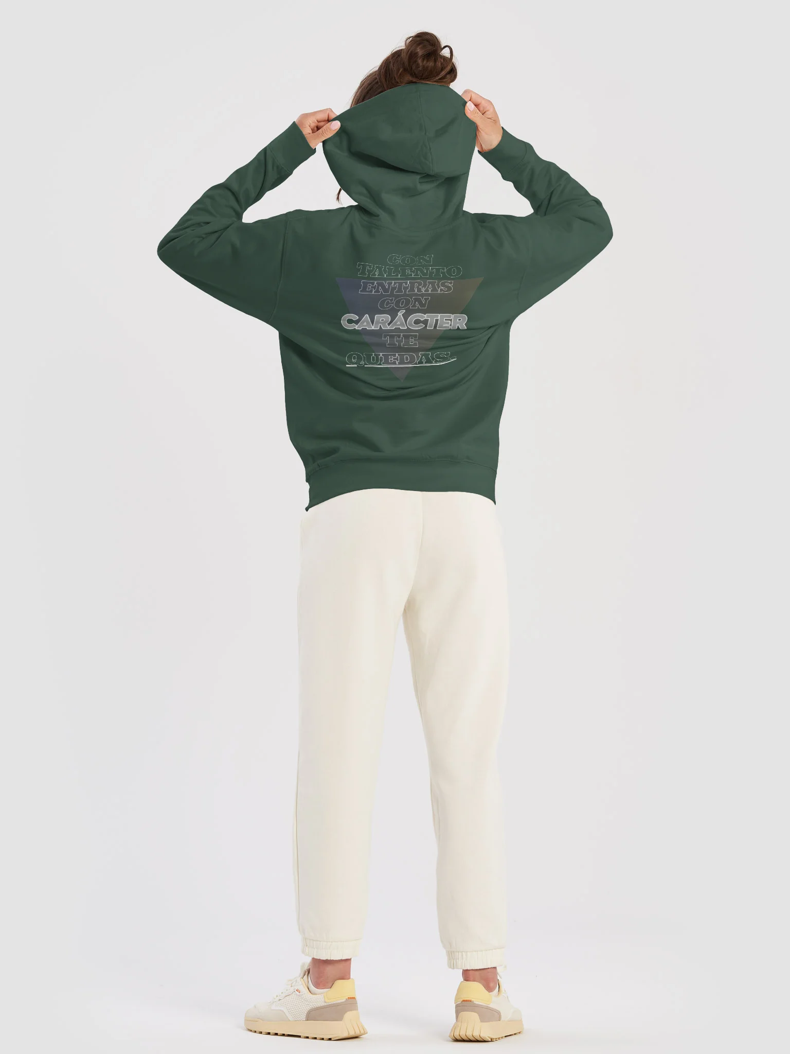 Talento y Caracter Midweight Hoodie Blk/Grey/Pnk product image (4)