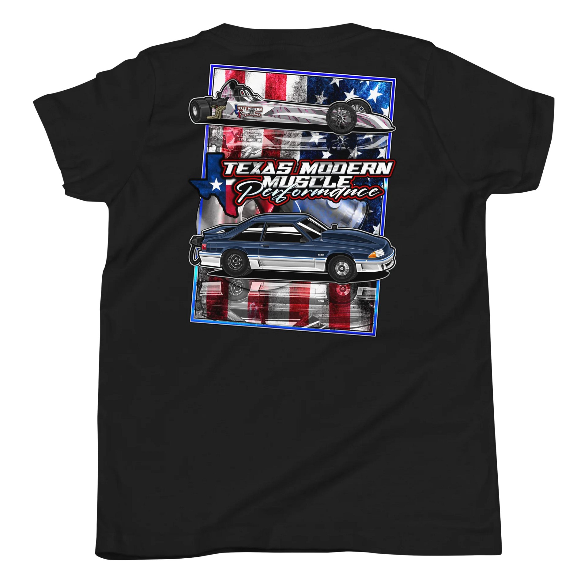Texas Modern Muscle [Drag Cars] - Youth Tee product image (6)