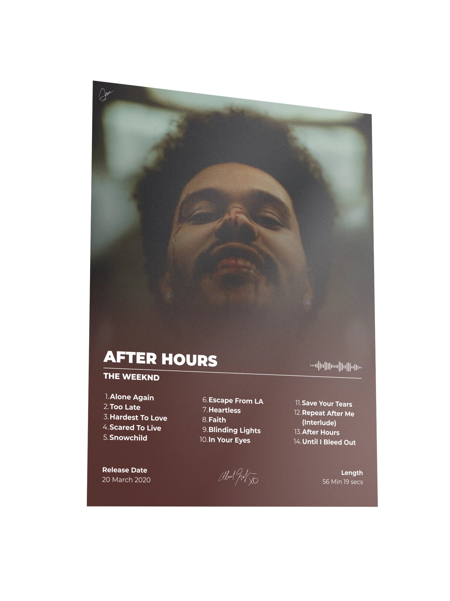 After Hours The Weeknd Poster product image (3)