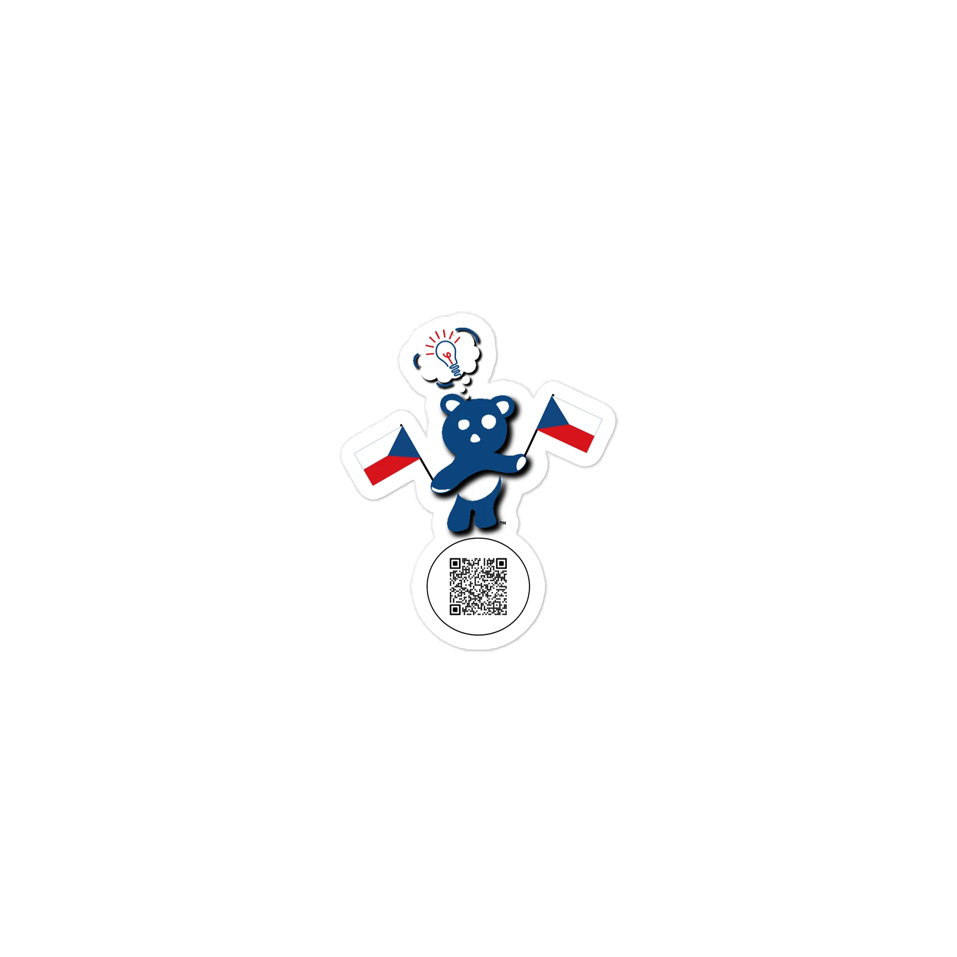 Czechia — Country Bear Sticker | BehrBrained Media product image (1)