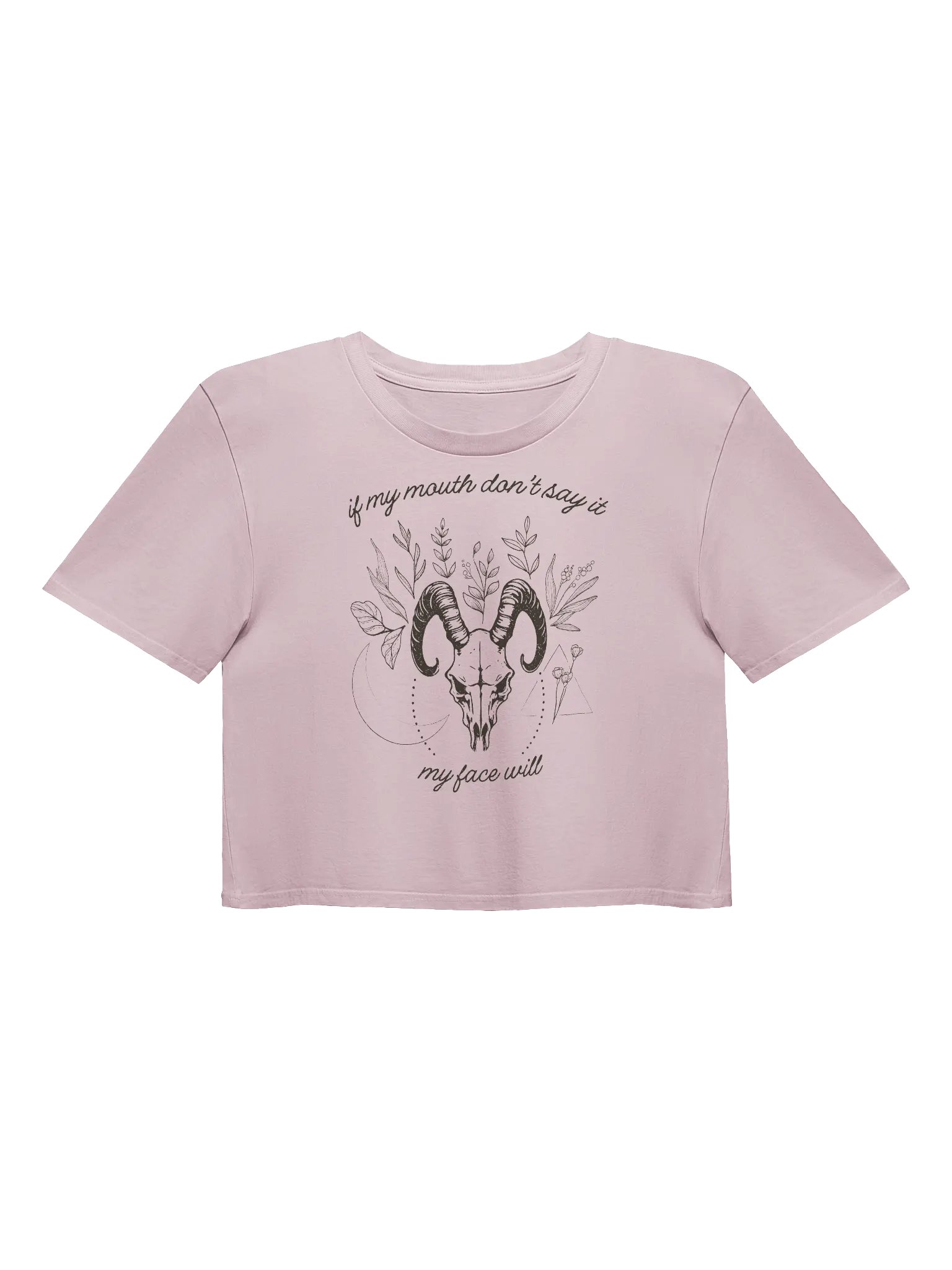 My Face Says it All Ladies Cropped Tee product image (3)