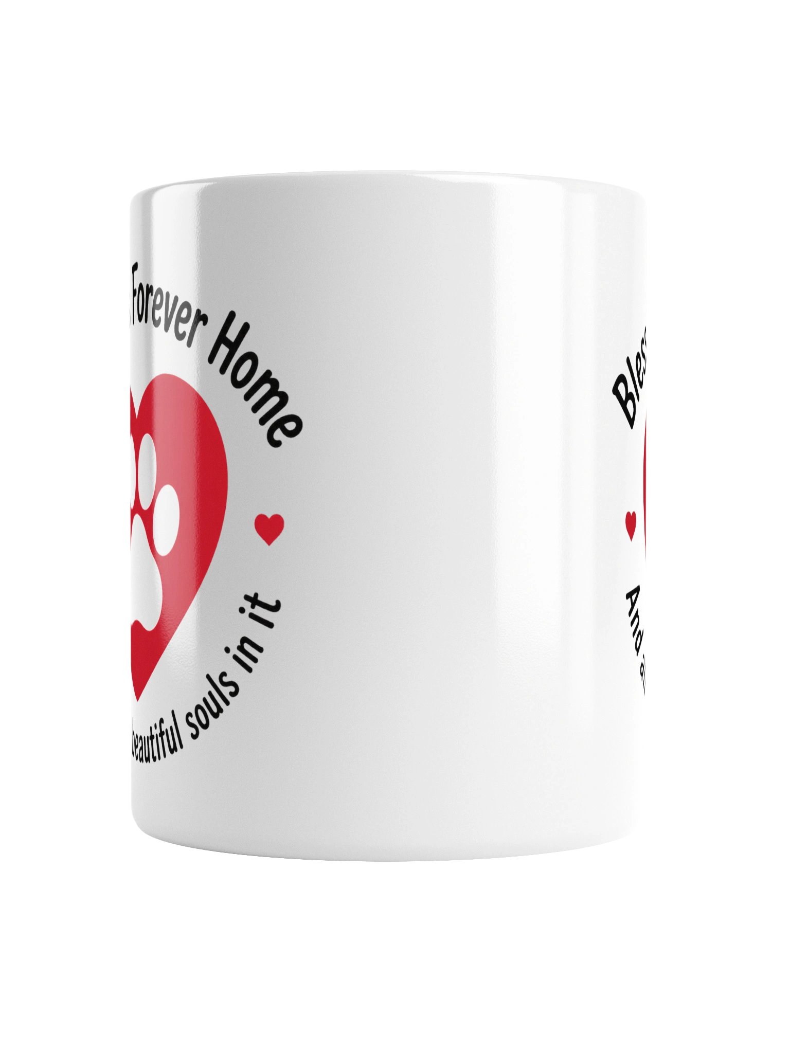 Bless this Forever Home Paw and Heart Mug product image (6)