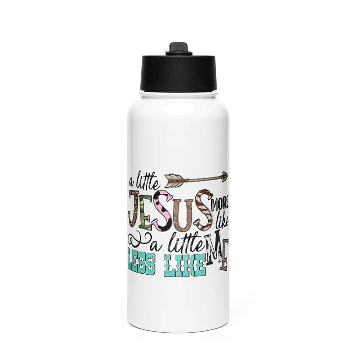 A Little More Like Jesus - Stainless Steel Sports Water Bottle product image (1)