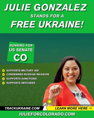 Colorado Senate candidate and state senator @senadorajulie endorsed getting Ukraine the support it needs to survive the invas...