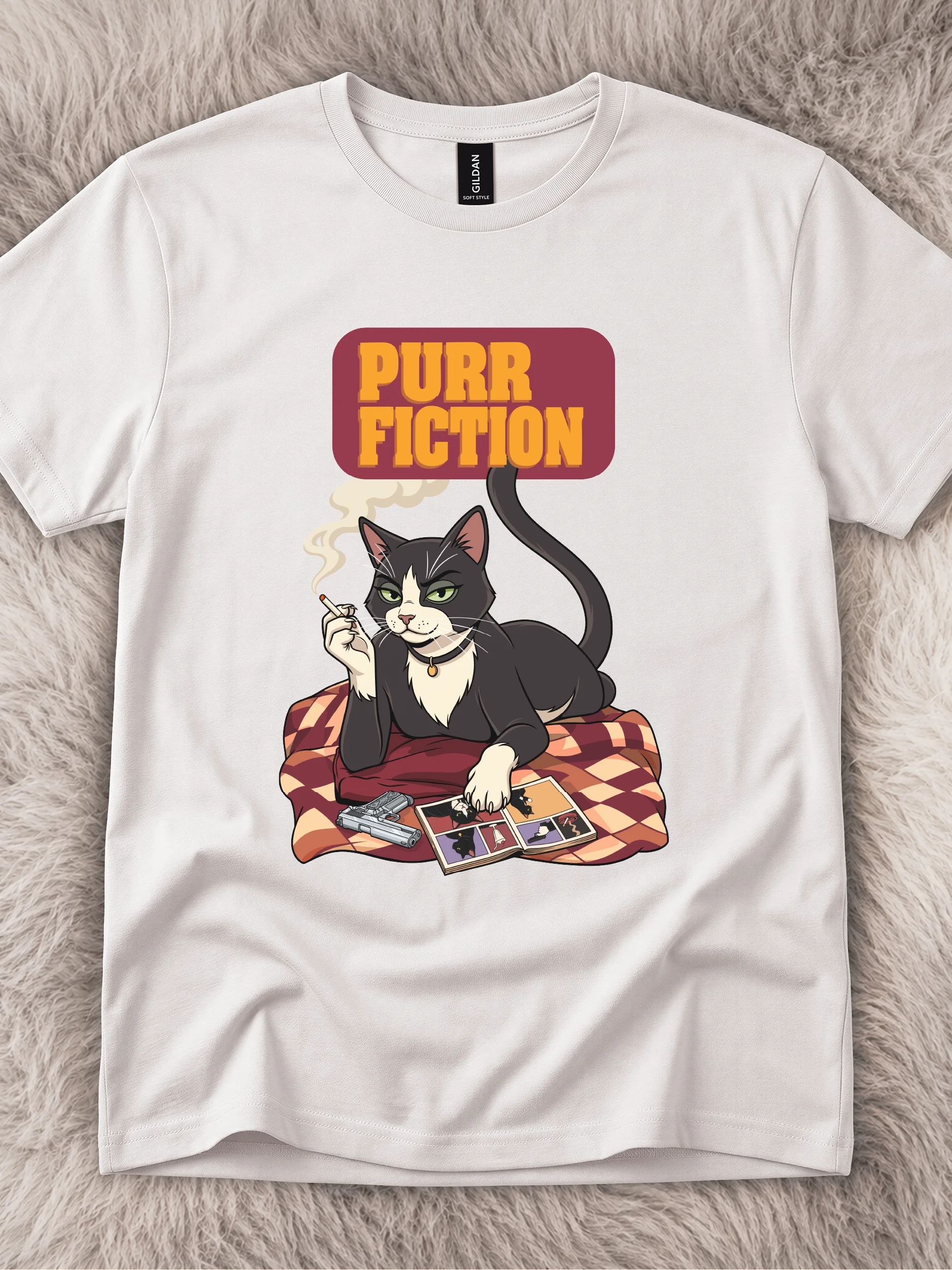 Purr Fiction Poster Tee product image (51)