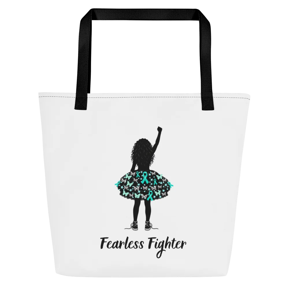 Ovarian Cancer - Fearless Fighter Tote Bag product image (1)
