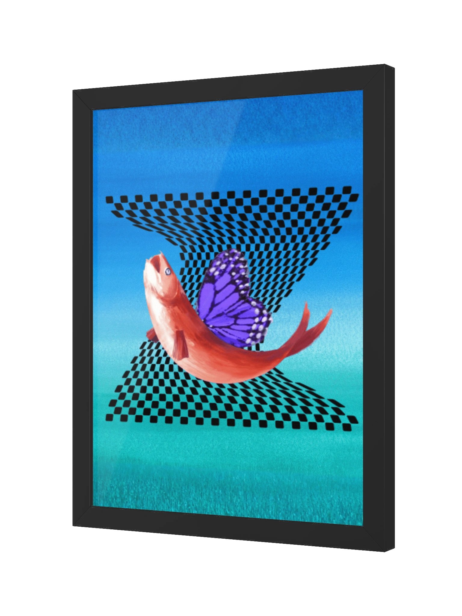 AGAINST THE FLOW | Framed Art Print product image (4)