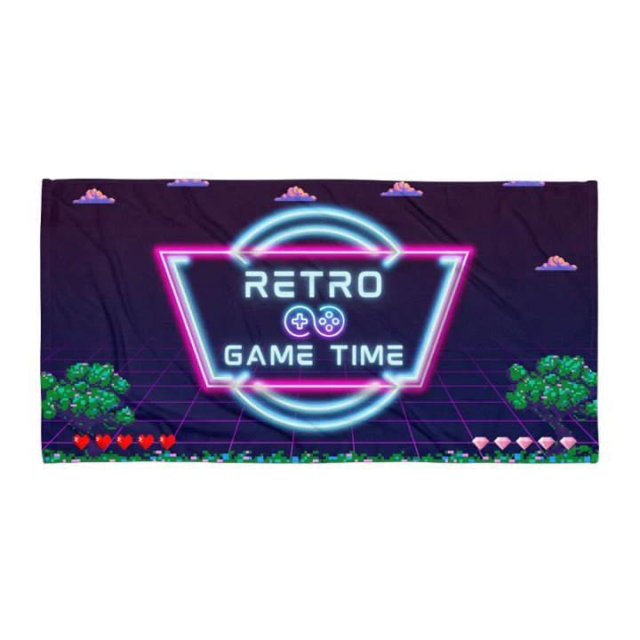 RETRO GAME TIME TOWEL product image (1)
