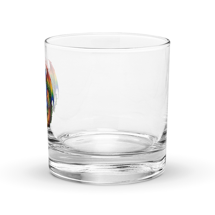 Rainbow Dragon & Blue Rose Rocks Glass product image (2)